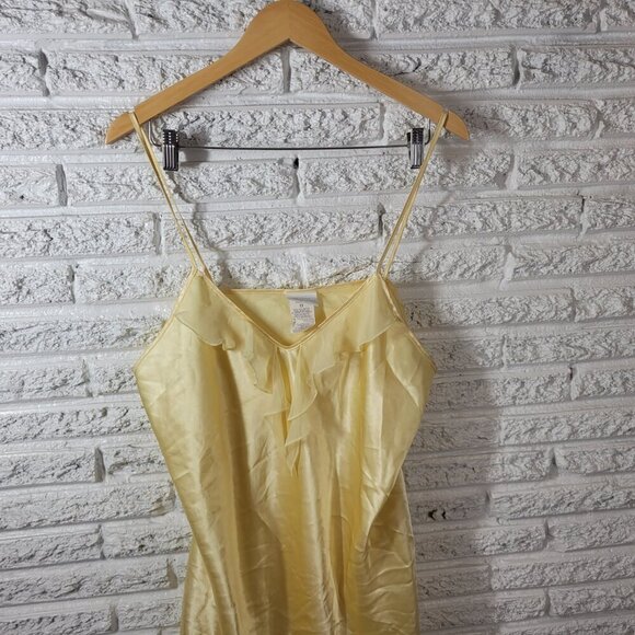 Secret Treasures Womens Chemise Slip 1X Adjustable Spaghetti Strap YEL3E - Picture 2 of 9